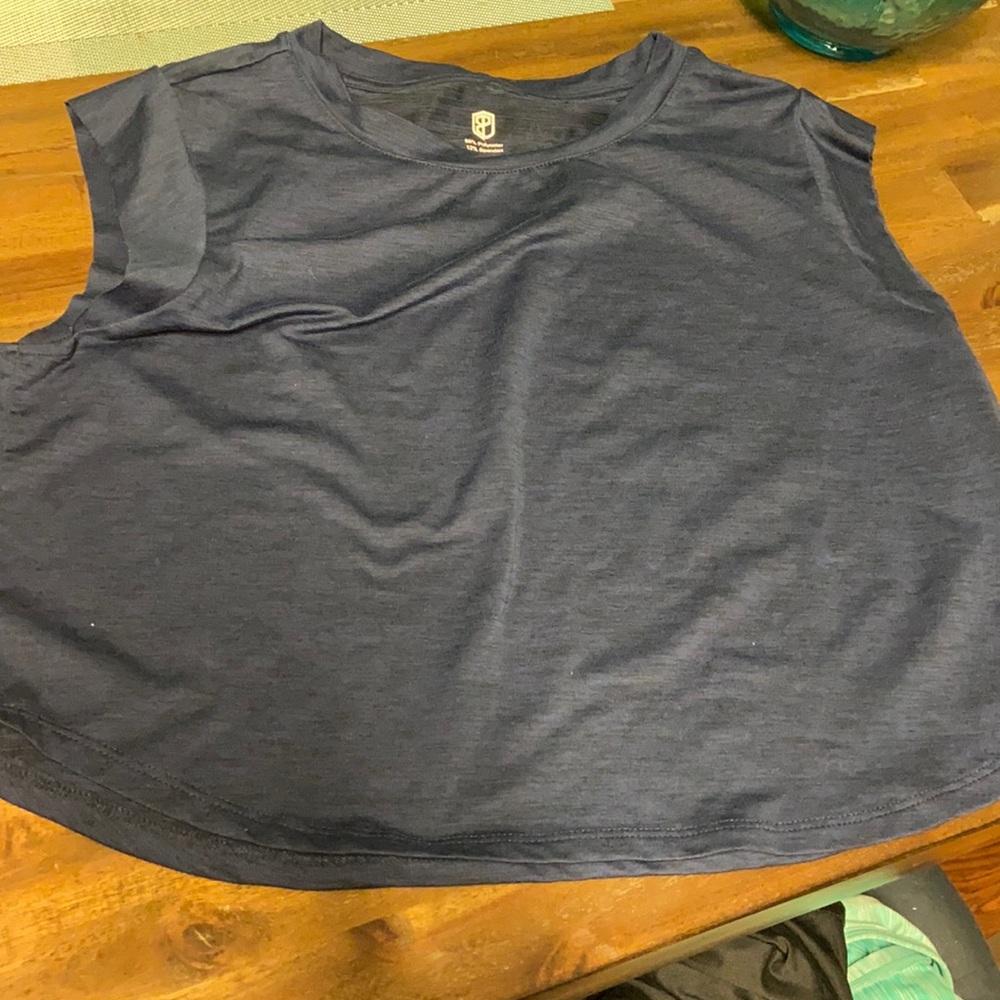 Born Primitive crop top. Navy blue. Small